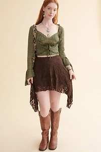 Brown Lace Fairy Skirt