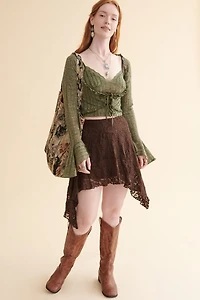 Brown Lace Fairy Skirt