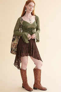Brown Lace Fairy Skirt