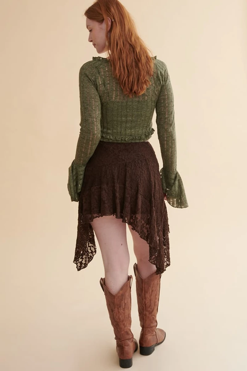 Brown Lace Fairy Skirt