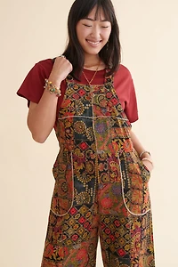 Ditsy Floral Patchwork Overalls