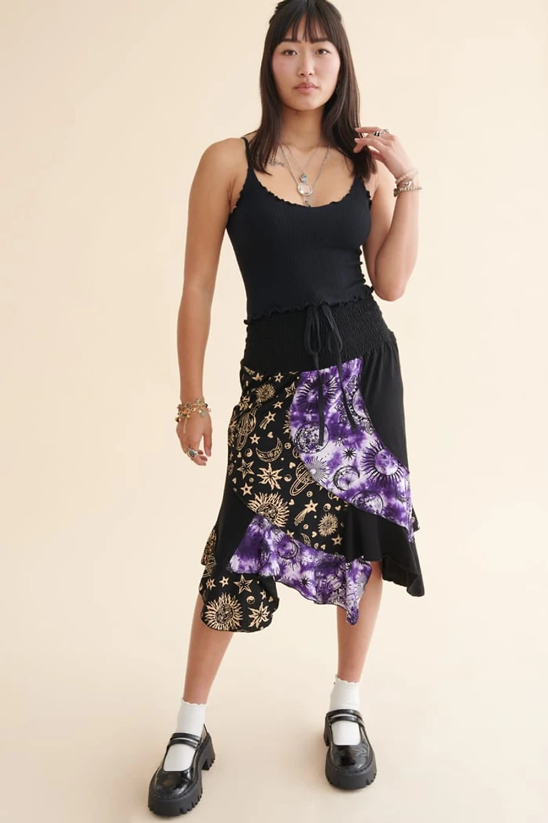 Two Tone Astro Convertible Dress Skirt