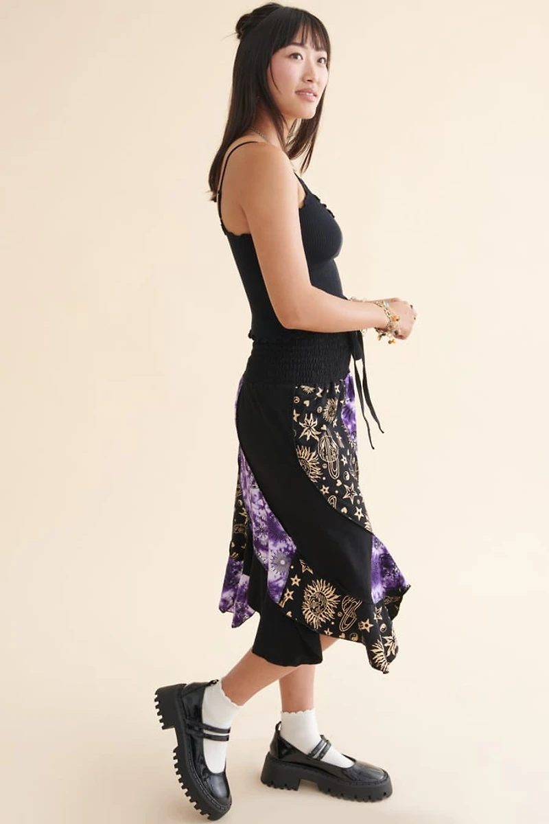 Two Tone Astro Convertible Dress Skirt