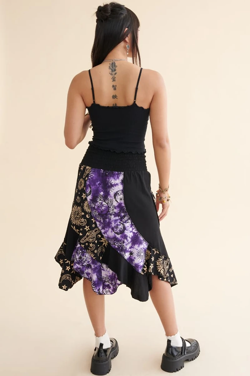 Two Tone Astro Convertible Dress Skirt