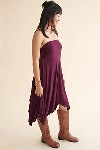 Plum Ruched Convertible Dress Skirt