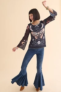 Denim Retro Extra Wide Flare Pants