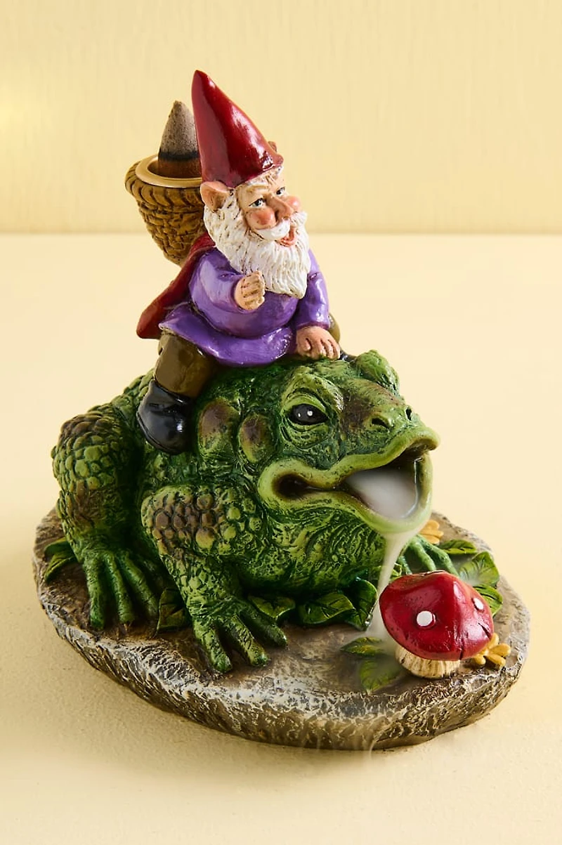 Toad Gnome Backflow Incense Burner