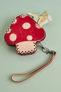 Mushroom Leather Coin Purse