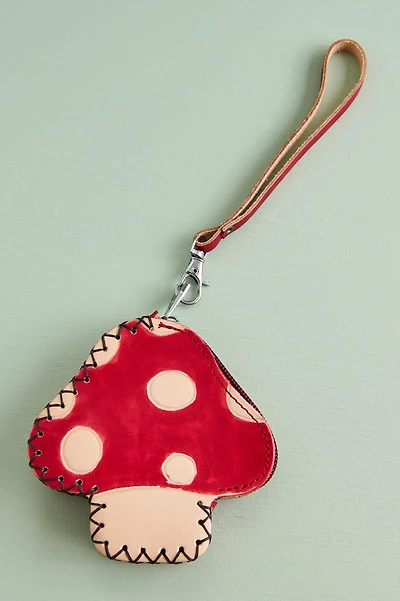 Mushroom Leather Coin Purse