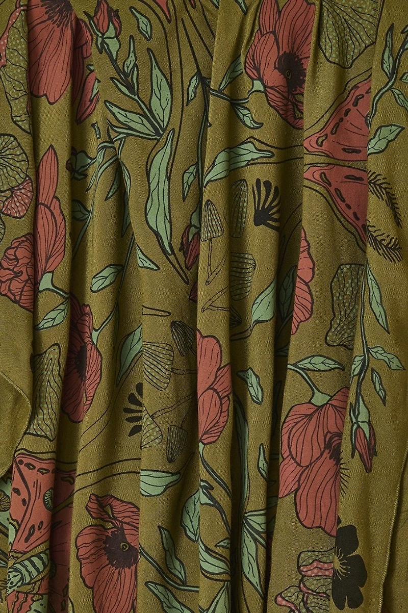 Poppy Moth Large Boho Bandana