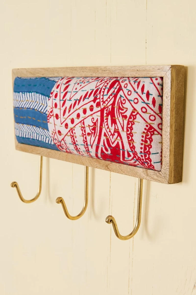 Assorted Kantha Fabric Wall Hook