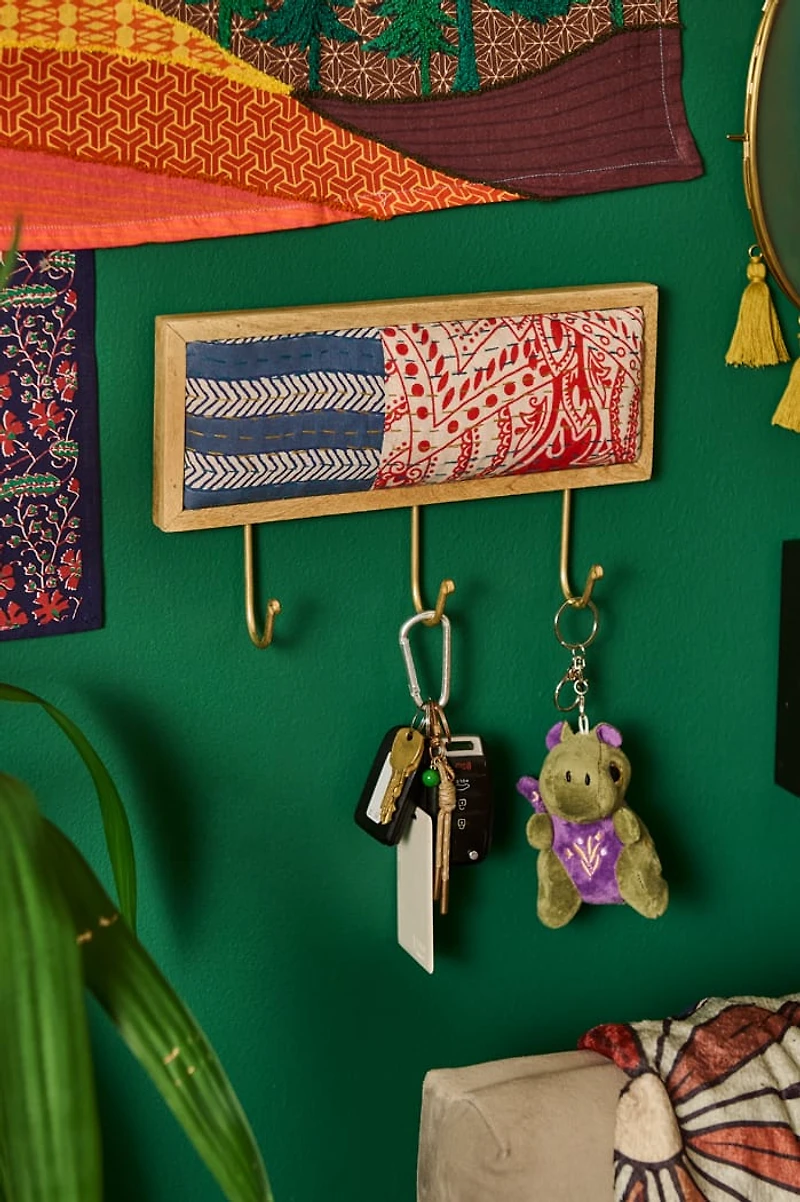 Assorted Kantha Fabric Wall Hook
