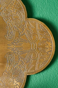Gold Floral Wall Candle Holder