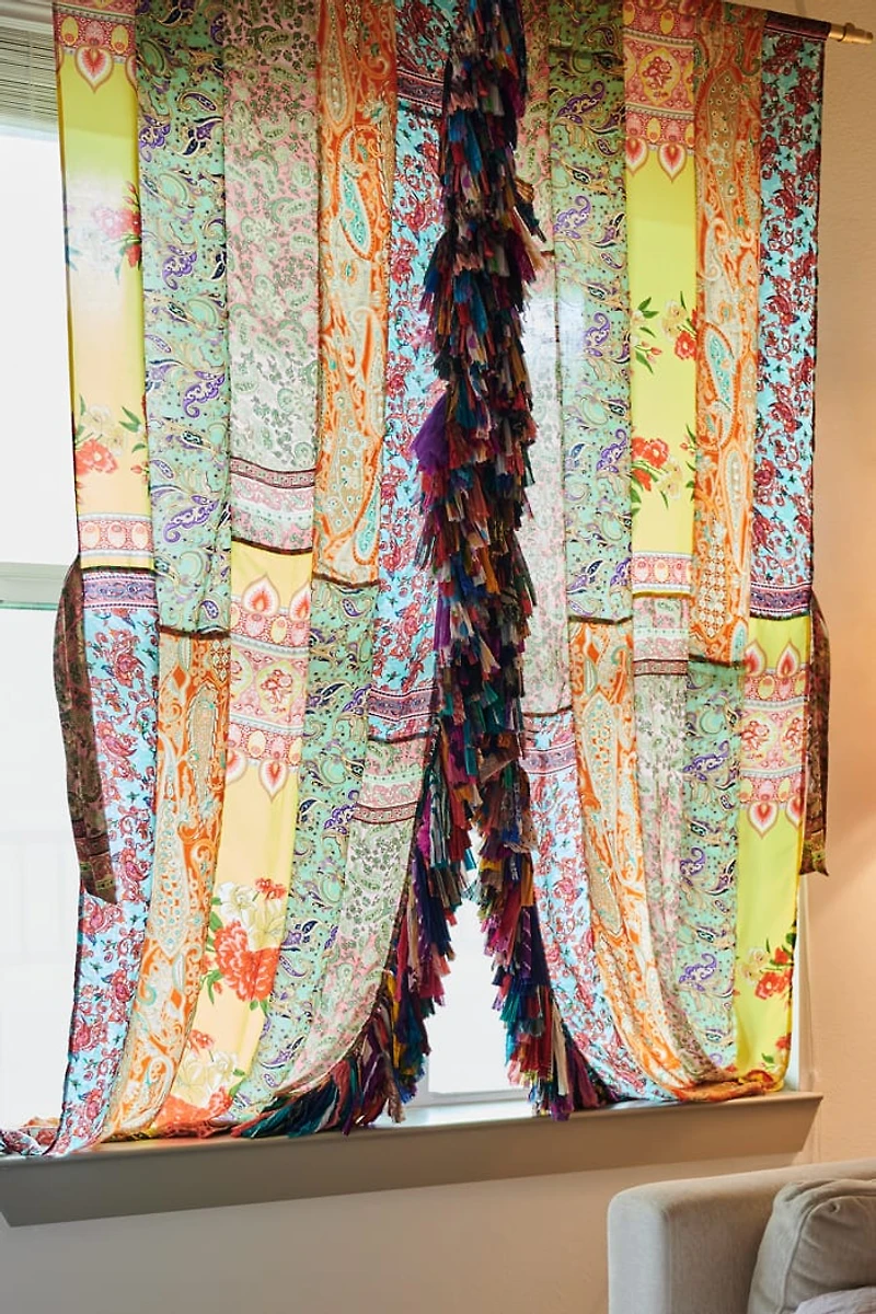 Upcycled Sari Fabric Curtains