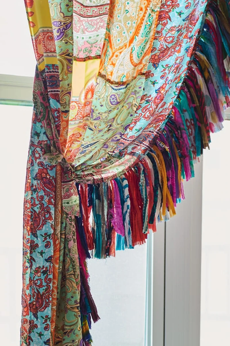 Upcycled Sari Fabric Curtains