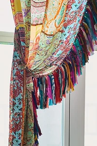 Upcycled Sari Fabric Curtains