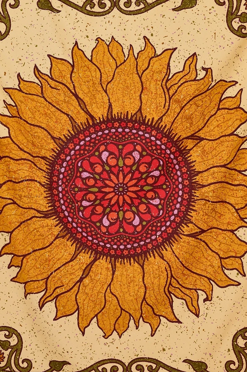 EBX Sunflower Mandala MD Tapestry