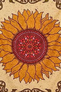 EBX Sunflower Mandala MD Tapestry