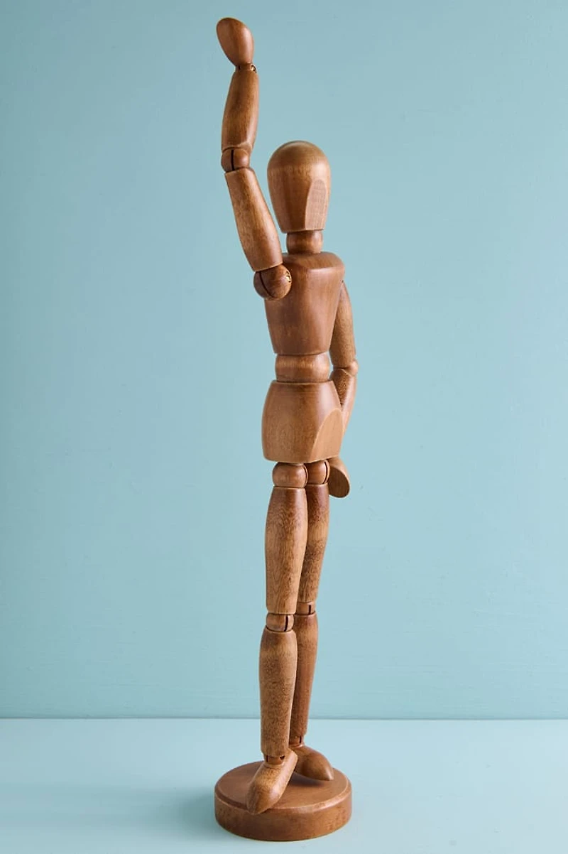 Wooden Artist Mannequin Figure 12 IN