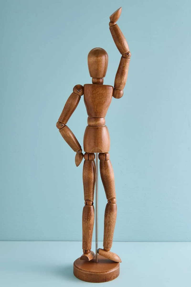 Wooden Artist Mannequin Figure 12 IN