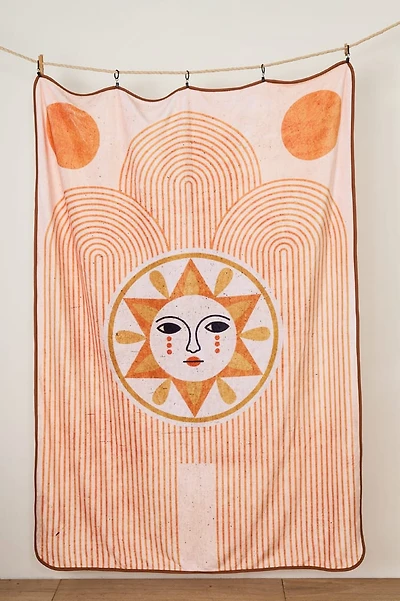 Sunlit Haven Cozy Throw Blanket