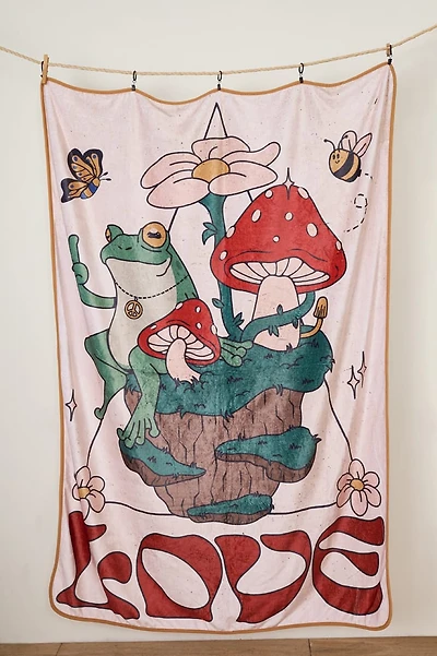 Love Frog Cozy Throw Blanket