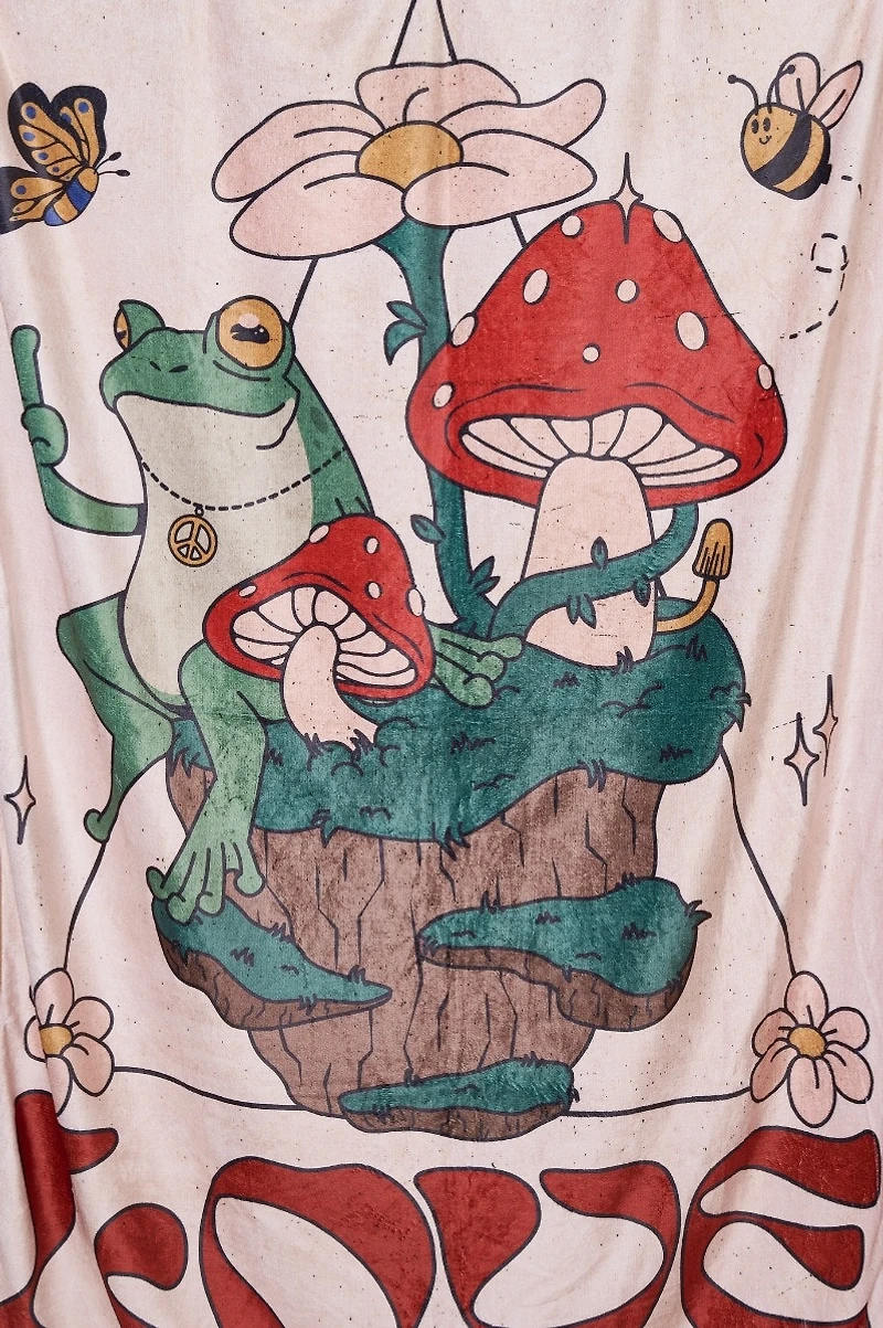 Love Frog Cozy Throw Blanket