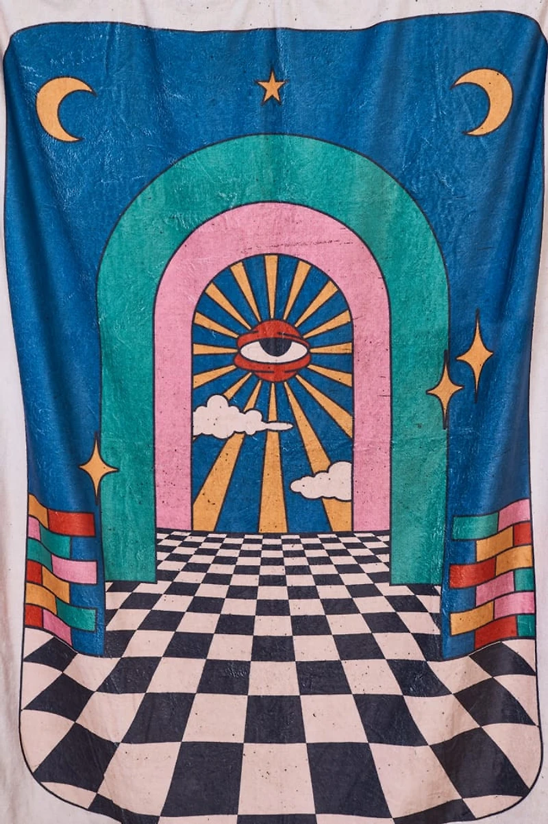 Surreal Abode Cozy Throw Blanket