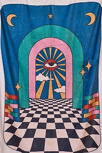 Surreal Abode Cozy Throw Blanket