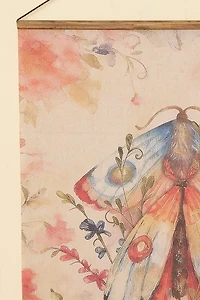 Moth Flora Wall Art Banner