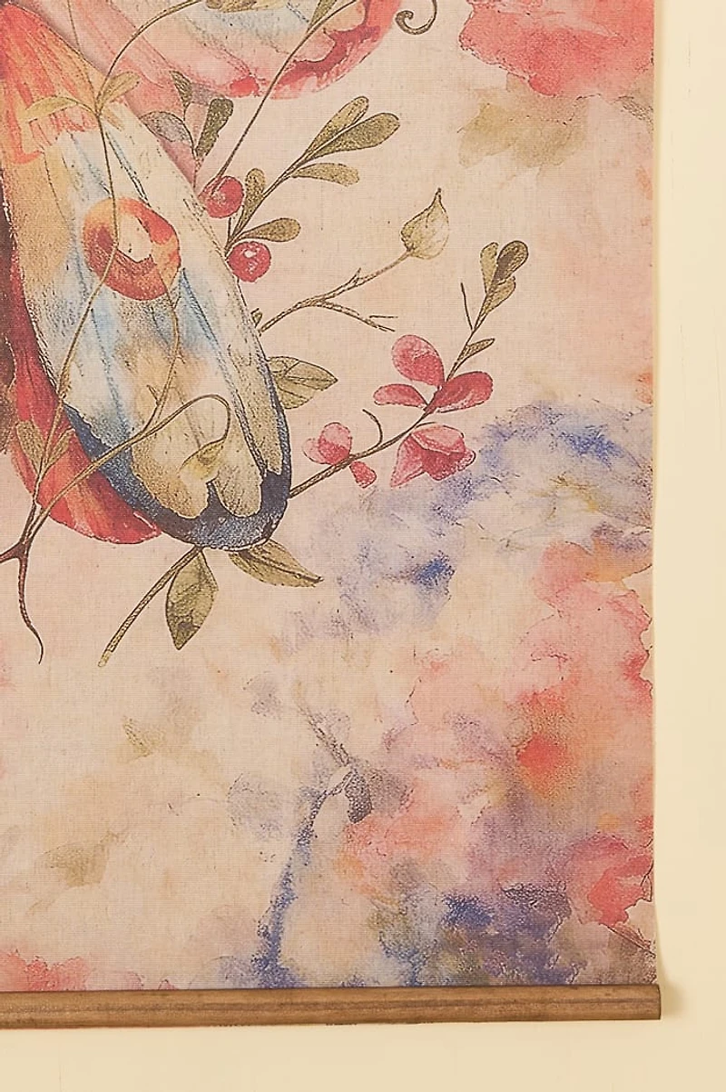 Moth Flora Wall Art Banner