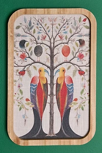 Paradise Birds Wood Frame Wall Art