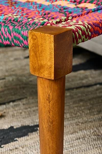 Assorted Chindi Wood Bench