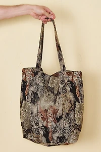 Cat Jacquard Tote Bag