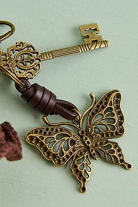 Brown Mushroom Crochet Bag Charm