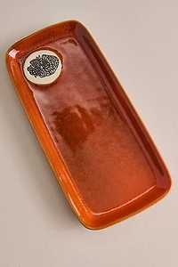 Orange Mushroom Ceramic Rolling Tray