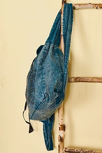 Teal Mandala Turtle Spirit Convertible Sling Bag