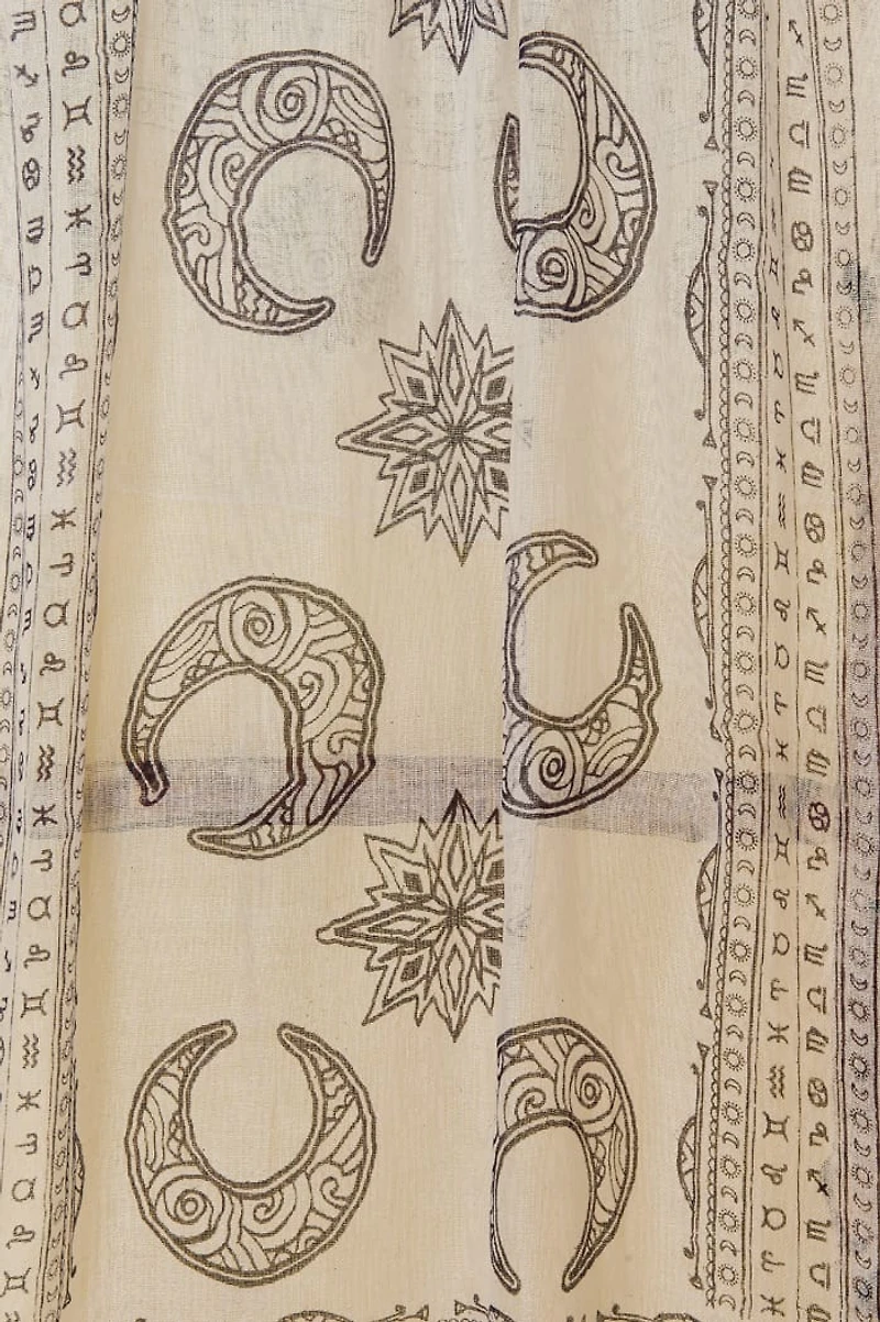 White Crescent Moon Multipurpose Scarf