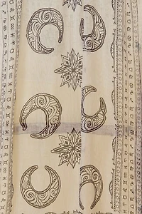 White Crescent Moon Multipurpose Scarf