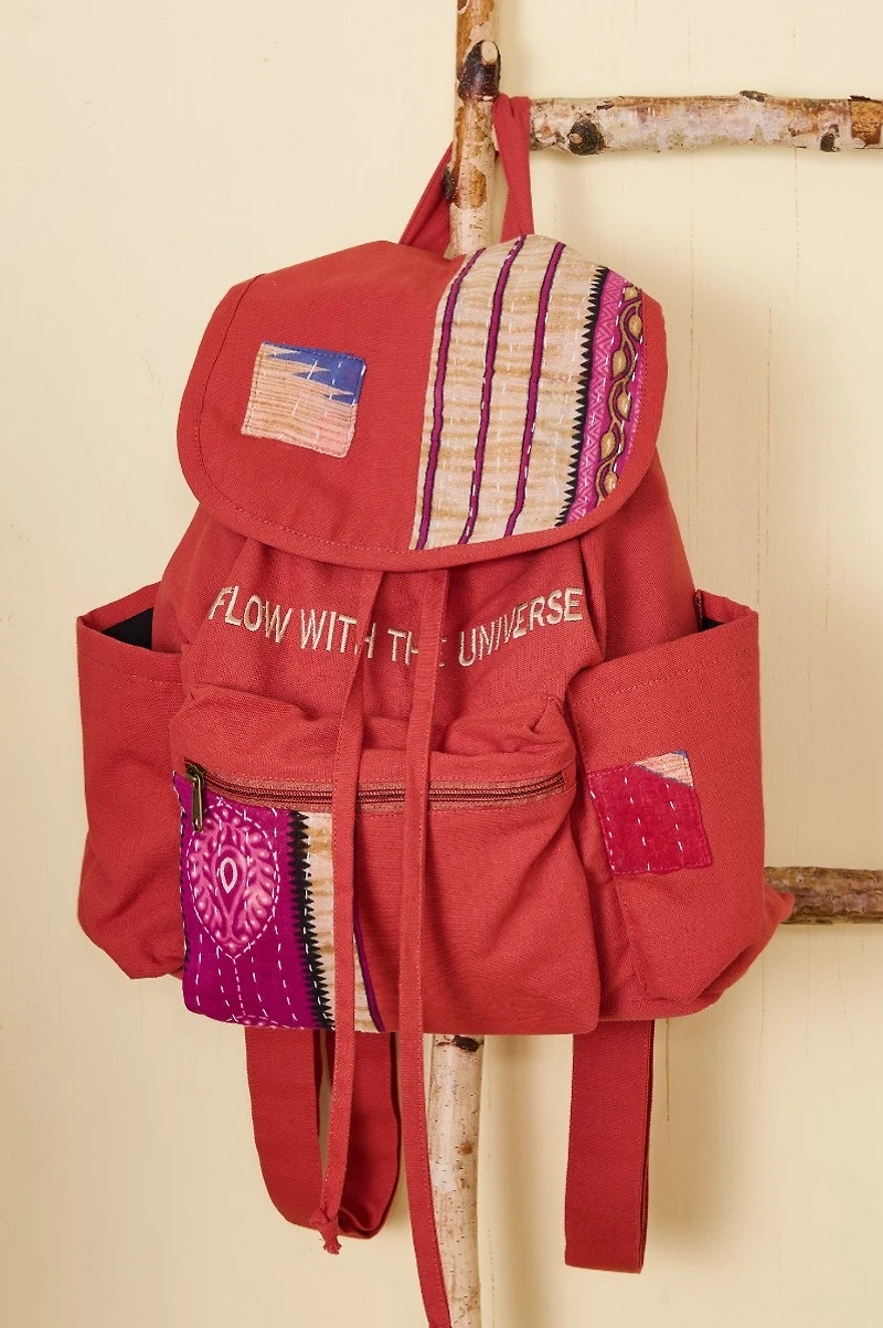 Universe Flow Patchwork Backpack