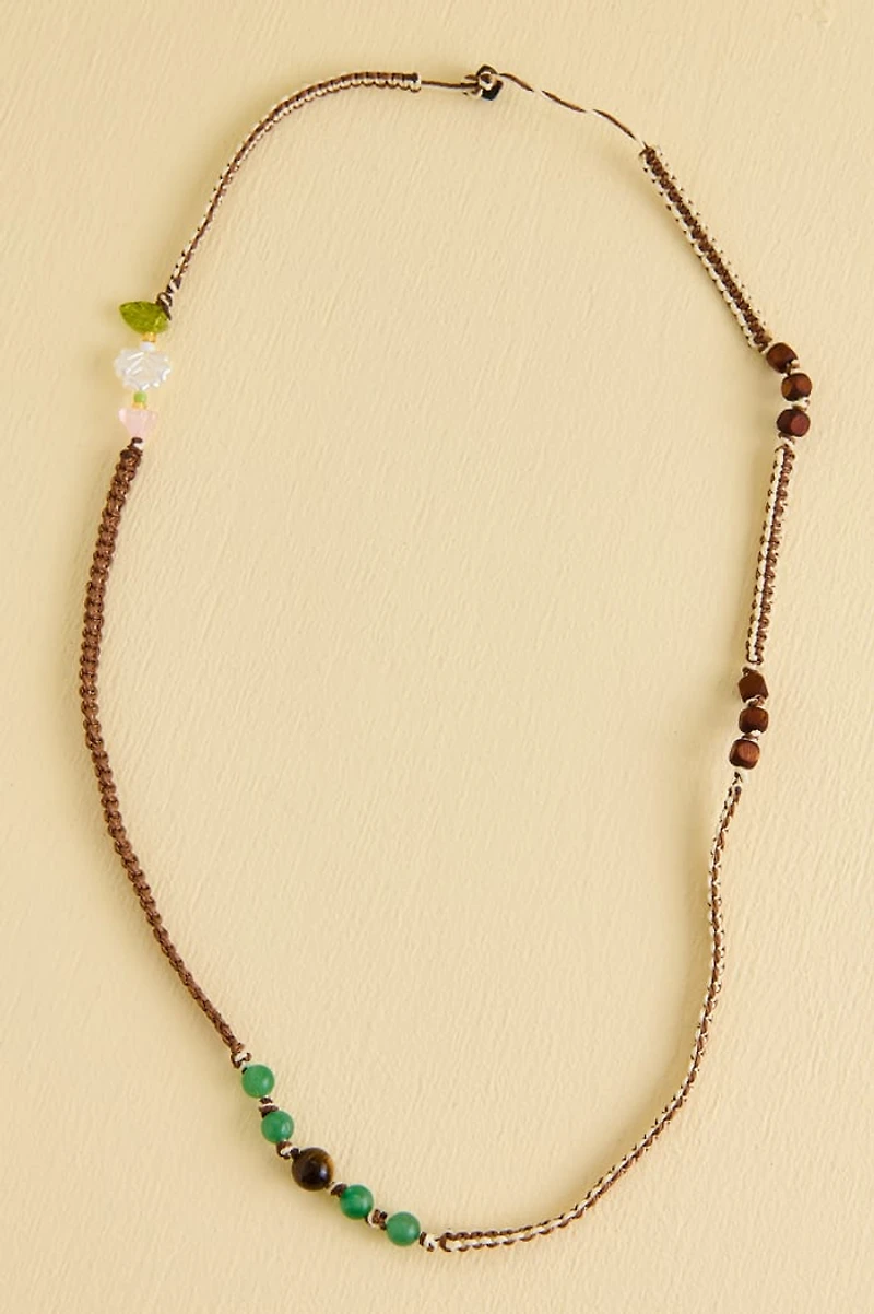 Aventurine Tiger’s Eye Elongated Bracelet