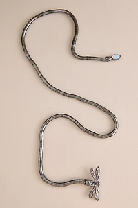 Silver Dragonfly Adjustable Wrap Bracelet