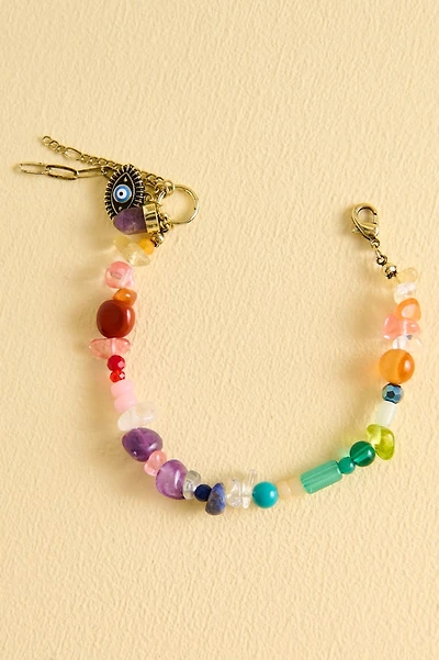 Multi Stone Beaded Evil Eye Bracelet