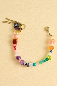 Multi Stone Beaded Evil Eye Bracelet