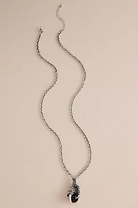 Silver Dragon Claw Necklace