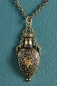 Gold Potion Jar Necklace