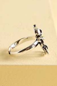 Silver Nautical Octopus Ring