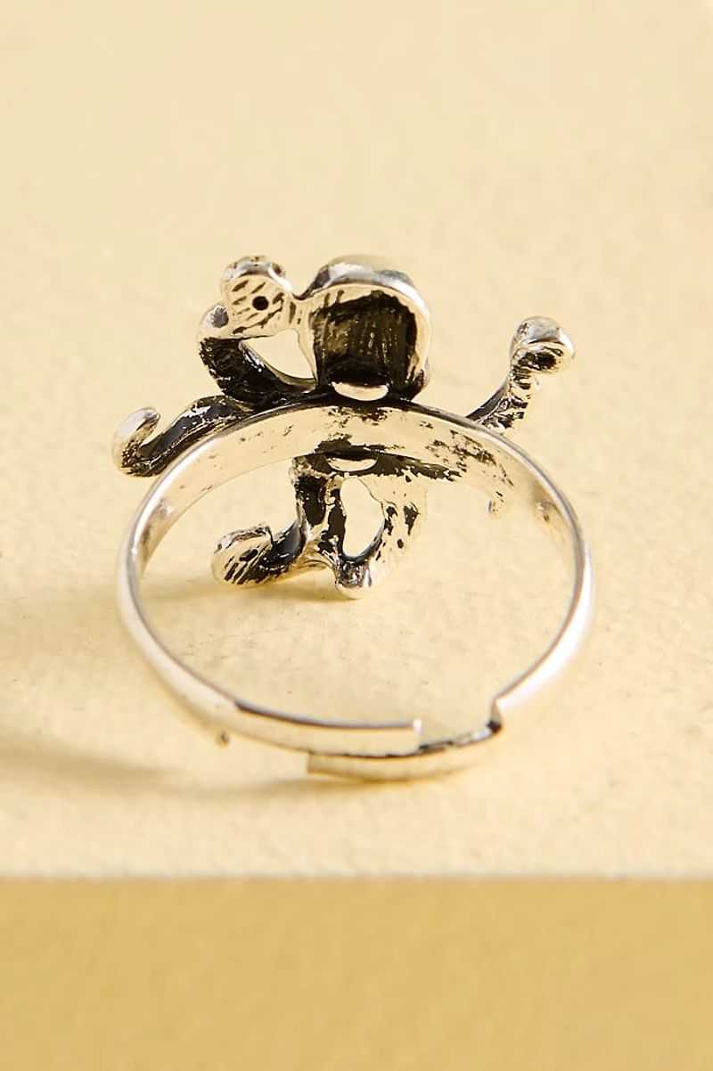 Silver Nautical Octopus Ring