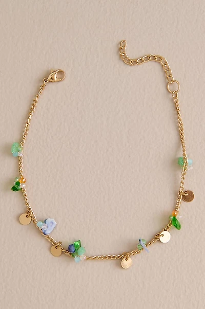 Sodalite Green Mini Mixed Charm Anklet