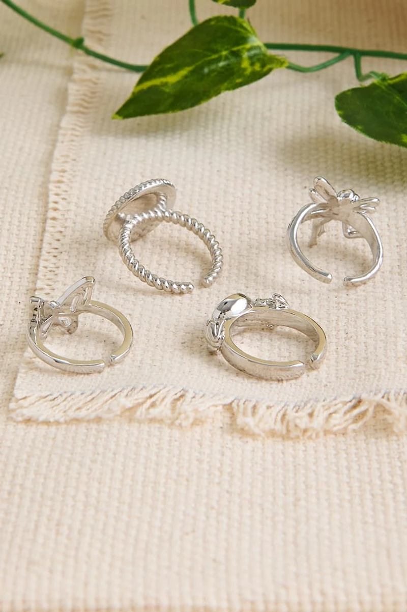 Silver Magic Fairy Garden Ring Set